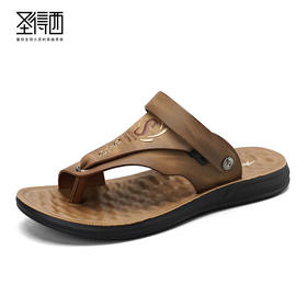 圣得西男鞋2024年夏季新款男士中青年百搭防滑耐磨沙滩凉拖鞋潮