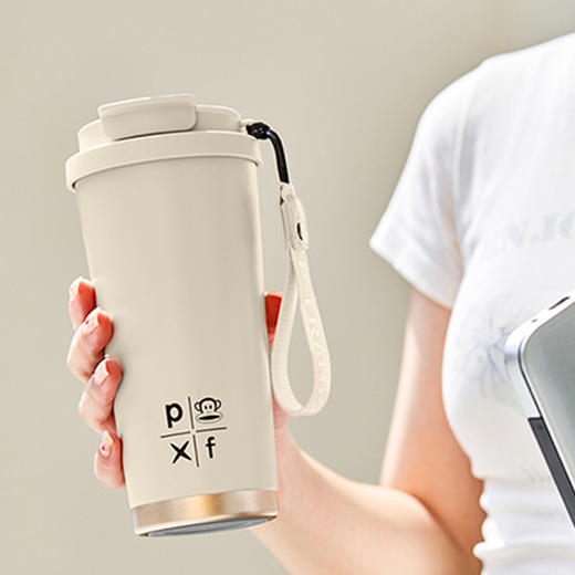 【绮】大嘴猴（Paul Frank）  双饮咖啡杯PFC919-490米白色 商品图4