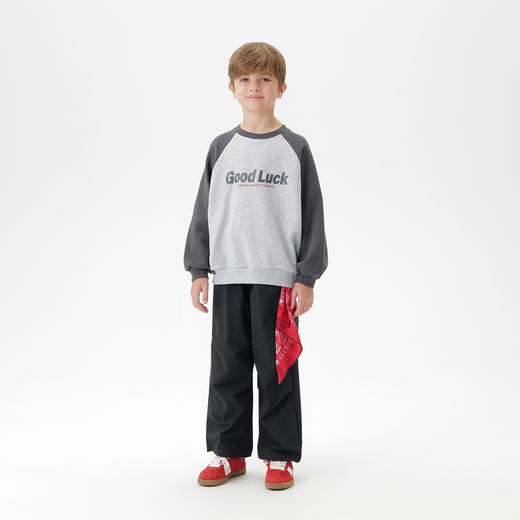 [吸湿速干]马克珍妮男女童轻弹速干伞兵裤儿童裤子秋装新品551268 商品图3