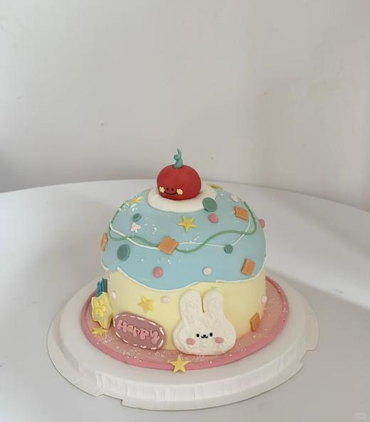 HAPPY小兔卡通动物蛋糕-低糖处理无添加 商品图0