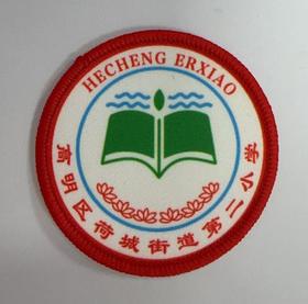 通版佛山市高明区荷城街道第二小学包边校徽名贴章可缝烫现货发51