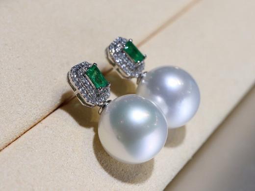 12mm澳白珍珠耳坠 商品图3