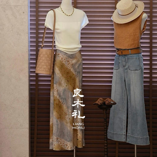 【部分现货】良木礼直筒牛仔裤（腰带）（250201） 商品图1