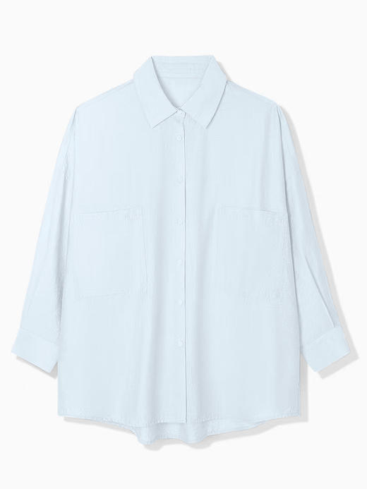 占姆士女士夏季新款落肩蝙蝠袖衬衫宽松版上衣  QA175X076 商品图4