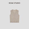 ROMI STUDIO“质感亚麻”100%欧洲进口亚麻V领针织背心 RWCRSZ3293 商品缩略图1