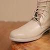 【抖音专属】秋款米白色靴子（8197-1白色） 商品缩略图0