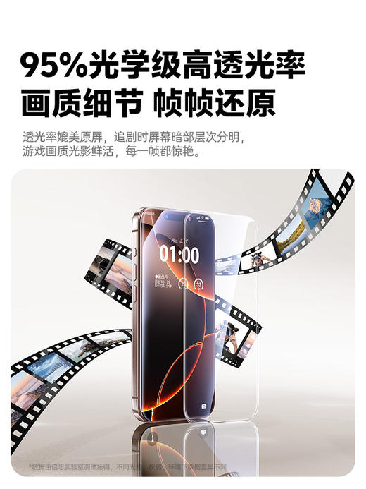 【拍2件58】倍思 全视系列 防窥 钢化膜 适用iPhone 15/16/17系列 商品图7