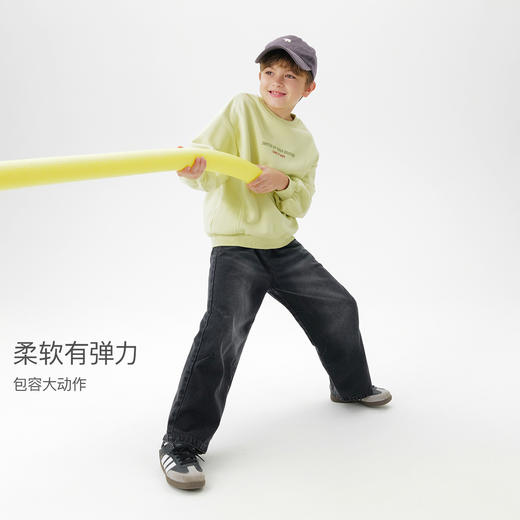 马克珍妮男童运动宽松软糯卫衣儿童休闲套头衫2025秋装新品551156 商品图2