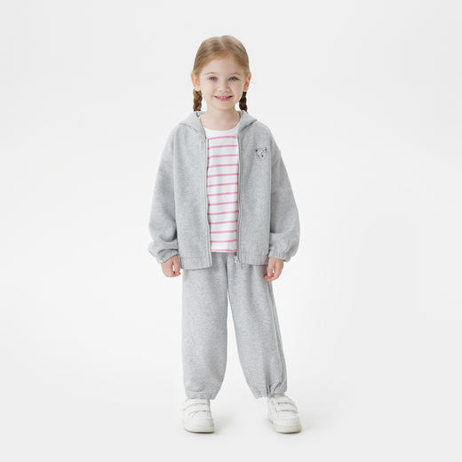 马克珍妮女童小草莓印花连帽外套儿童卫衣宝宝2025秋装新品551612 商品图2