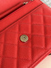 香奈儿woc链条包🉐️牛皮-红色银扣（粗球纹） 商品缩略图4
