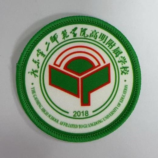 通版广东第二师范学院高明附属学校包边校徽名贴章可缝烫现货发51 商品图0