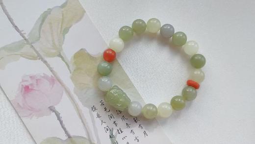 可爱的鼠来宝和田玉小吊坠  “鼠”你好运 珠径10mm 商品图2