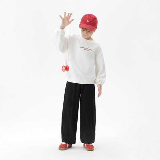 马克珍妮男童运动宽松软糯卫衣儿童休闲套头衫2025秋装新品551156 商品图3