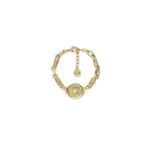订购6个月到｜Goossens Paris-星座系列-巨蟹座 绿松石 手链［法国设计师］ 商品图0