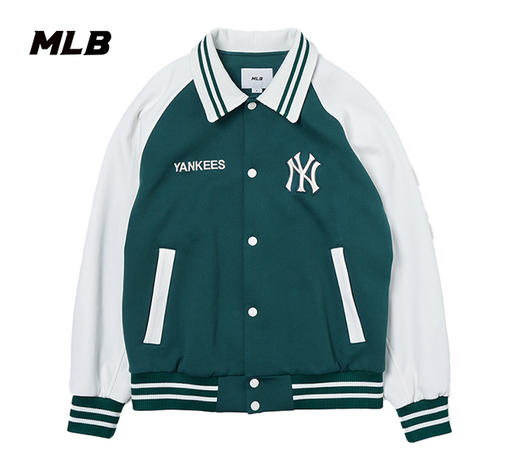 【M断码服】【微瑕，如无货做退款处理】MLB男女同款撞色小标24秋冬新款棒球外套3AJPV0444 商品图0