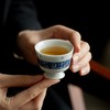 束刻/留白诗文竹影/高足品茗杯/弥言洒蓝釉下彩主人杯单个茶杯青花纯手写诗文单杯家用功夫品茗杯 商品缩略图3