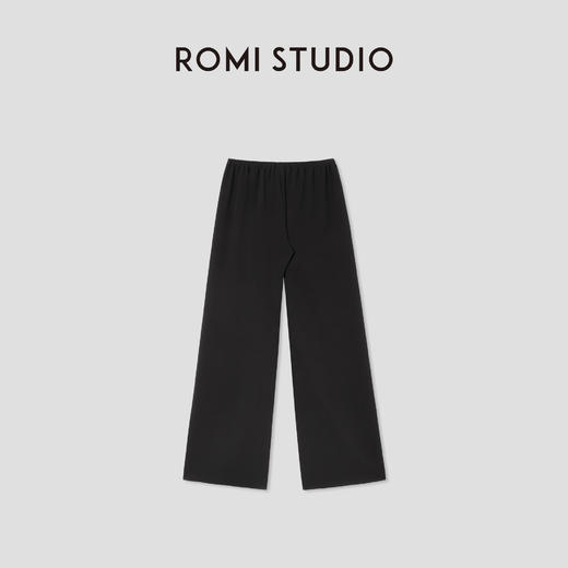ROMI STUDIO“舒适夏日”醋酸凉感轻薄顺滑松紧腰休闲裤 RWCLXM2881 商品图1