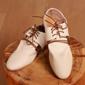 【抖音专属】漏洞绑带皮鞋(R388-1-白色)