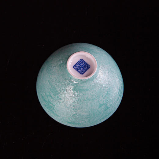 湖水绿扒花云鹤西施杯 商品图4