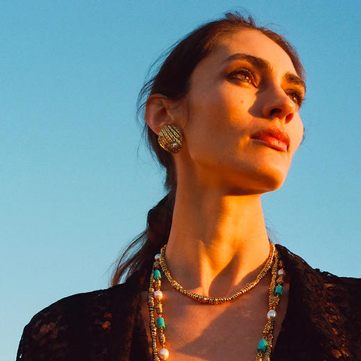 北京仓｜Goossens Paris-Ariane-金色 串珠 项链［法国设计师］ 商品图1