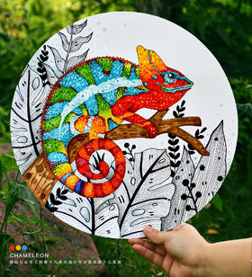 《神奇动物在哪里：探索变色龙的奇妙世界》线描【自动发货：下单后，点击手机短信中收到的链接，即可获取文件下载的链接；如有任何问题，可添加客服微信hm33268获得帮助】