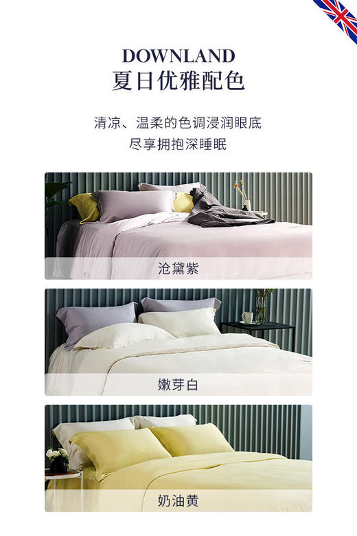 【清仓大甩卖】英国DownlandEco娜雅植物丝纺四件套 商品图5