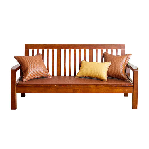 夏季凉感冰丝藤席沙发垫 红木实木沙发凉席垫 商品图4