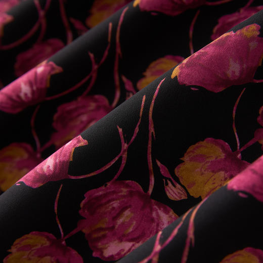 「高货wl」全新升级【铂金会员321/天猫429/差价108】(01301)洛诗琳法式复古印花雪纺连衣裙2025夏季收腰显瘦印花裙 商品图3