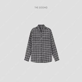 THESOONG "格林威治"极简格纹衬衫外套HWCS3929