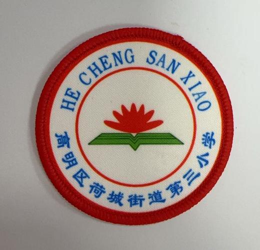 通版佛山市高明区荷城街道第三小学包边校徽名贴章可缝烫现货发51 商品图0