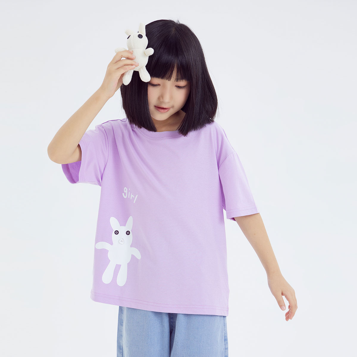 412-童圆领短袖针织衫