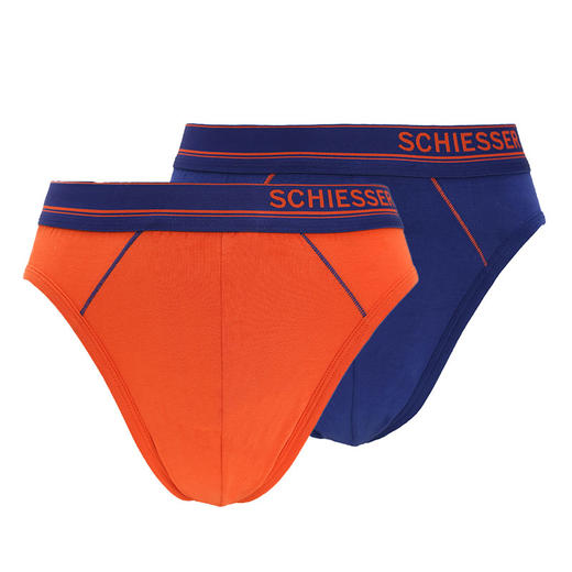 （颜色随机不退换，只有M号 超值购2包4条52.5元）SCHIESSER/舒雅男士2条装S2舒美棉三角内裤彩色（透明袋包装）35/2056S 商品图1