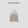 ROMI STUDIO“慵懒假日”100%亚麻挂脖U领镂空针织背心 RWCRST3840 商品缩略图1