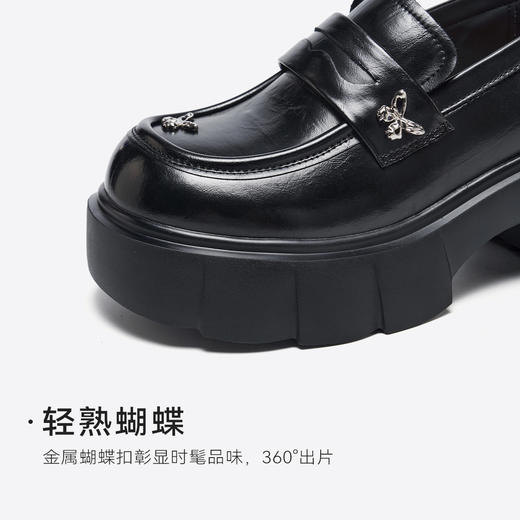 星期六时髦蝴蝶扣饰厚底乐福鞋SSD3111493 商品图8