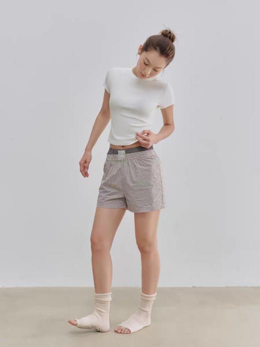 Evistub女装/E-5XDK774/复古色织格纹阿罗裤女夏 商品图1