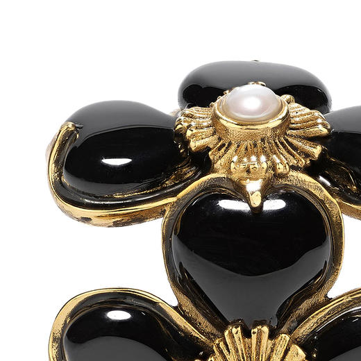 北京仓｜Goossens Paris-TREFLE-双四叶草 黑色玛瑙 耳夹［法国设计师］ 商品图3