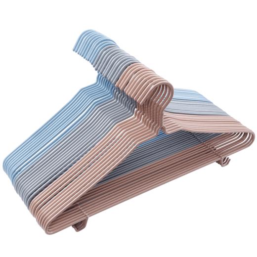 【批发】美丽雅粗彩浸塑带钩衣架大号（45cm）颜色随机 1把 商品图10