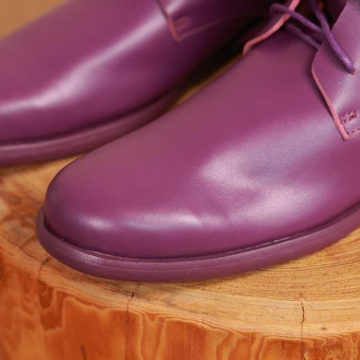 【抖音专属】秋款米白色靴子(8197-1紫色) 商品图2