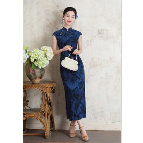 复古国风简约时尚修身，无袖日常可穿旗袍SYK23671