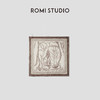 ROMI STUDIO 天然苎麻海岛风砂洗做旧复古印花方巾 RWCRPJ3201【发货时间：25-30天】 商品缩略图0