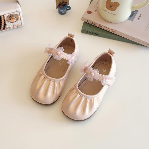 【软底舒适，洋气时尚】女童皮鞋2025春秋新款 儿童洋气秋季 小女孩软底单鞋公主宝宝-QQ 商品图1