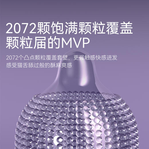 羞羞哒奇点套 避孕安全套超薄颗粒型玻尿酸不油腻夫妻情趣计生情趣用品 商品图2