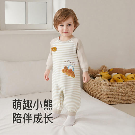 【商场同款】英氏婴儿衣服秋冬长袖连体衣家居服宝宝睡衣爬爬服 商品图3