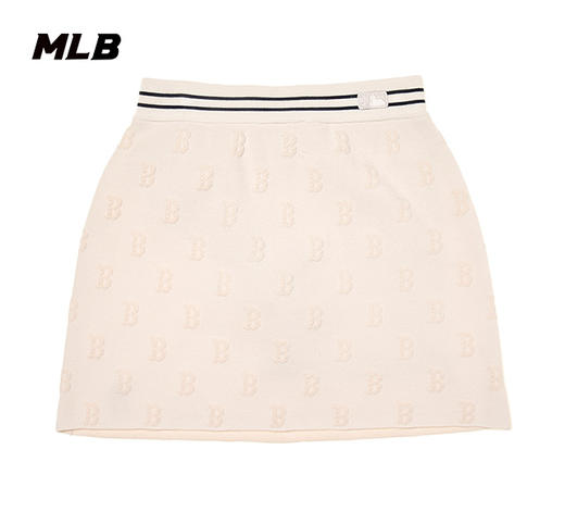 【M断码服】【微瑕，如无货做退款处理】MLB女款刺绣老花小标时尚经典包臀裙短裙24FW新款3FSKM0344 商品图1