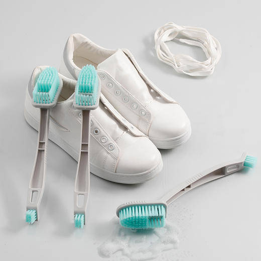 【批发】美丽雅刷子多用洗鞋刷双刷头洗衣刷子软毛长柄刷 1支 商品图9