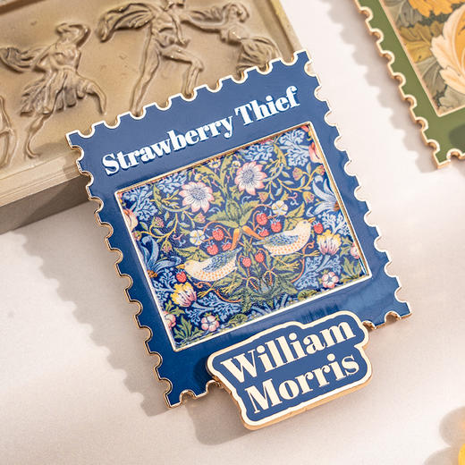 物兮物工艺美术系列草莓小偷&茛苕金属立牌冰箱贴 商品图4