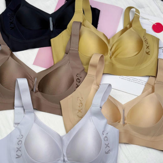 【超值2件装】芬腾 字母绸缎双重侧收提拉内衣 无钢圈 聚拢提拉 5色可选 商品图9
