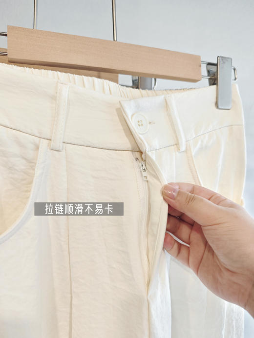 穿上立马瘦、长、直！DANMO 旦茉 奶芙西装裤 日常通勤 简约素雅 4色可选 商品图13