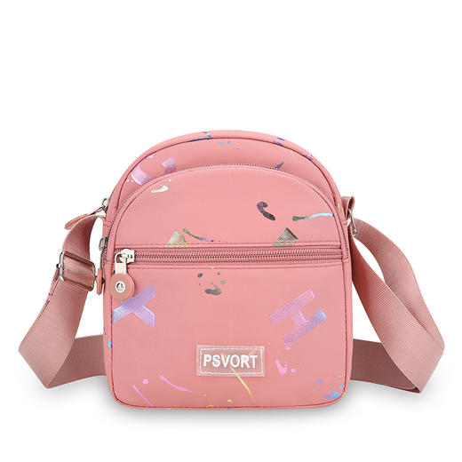 多层单肩斜挎包女包尼龙布防水妈妈包包轻便布包背包牛津布手机包 商品图3