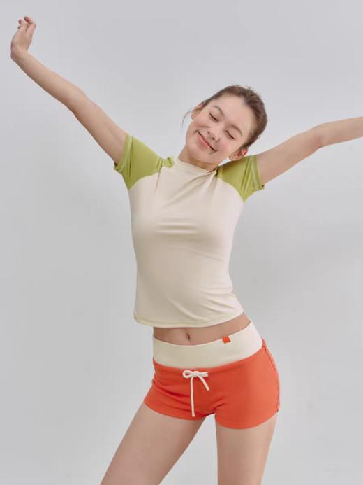 Evistub女装/E-5XDX454/轻运动撞色插肩短袖女夏 商品图2